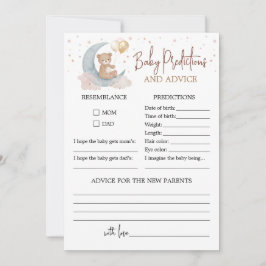 Over the Moon Baby voorspellingen en advieskaart Kaart