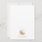 Over the Moon Beer Baby shower Invitation Kaart (Achterkant)