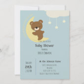 Over the Moon Beer Baby shower Uitnodiging (Voorkant)
