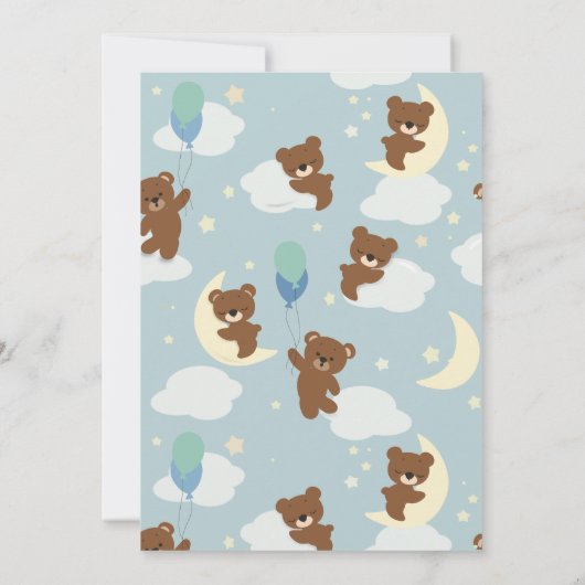 Over the Moon Beer Baby shower Uitnodiging (Achterkant)