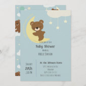 Over the Moon Beer Baby shower Uitnodiging (Voorkant / Achterkant)