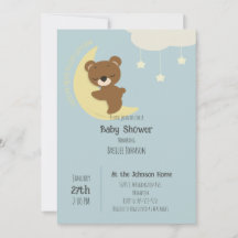 Over the Moon Beer Baby shower Uitnodiging