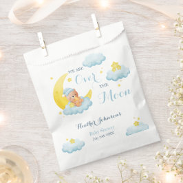 Over the Moon Beer Boy Baby shower Bedankzakje