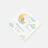 Over the Moon Beer Boy Baby shower Servet (Hoek)