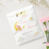 Over The Moon Beer Meisje Baby shower Bedankzakje (Gezegeld)