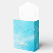 Over the Moon Blue Baby shower Favoriete Box Bedankdoosjes (Geopend)