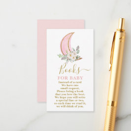 Over the moon Boeken voor Baby Girl Kaart