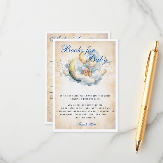  Over the Moon Boeken voor Baby Informatiekaartje (Voorkant / Achterkant in situ)