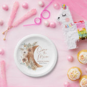 Over the Moon Boho Bruiloftsborrel Papieren Bordje (Feest)