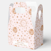 Over the Moon Boho Celestial Girl Baby shower Bedankdoosjes (Geopend)