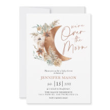 Over the Moon Boho Geslacht Neutrale Baby Shower