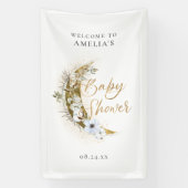 Over the Moon Boho Goudstof & Wolken Spandoek (Verticaal)