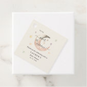 Over The Moon Boho Hemel Baby shower Bedankjes Labels (In situ)
