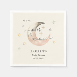 Over The Moon Boho Hemel Baby shower Servet