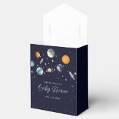 Over The Moon Boy Baby Shower Party Space Galaxy Bedankdoosjes (Geopend)