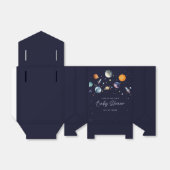 Over The Moon Boy Baby Shower Party Space Galaxy Bedankdoosjes (Uitgevouwen)