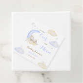 Over The Moon Boy Beer Baby shower Bedankjes Labels (In situ)