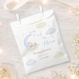 Over The Moon Boy Beer Baby shower Bedankzakje