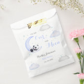 Over the Moon Boy Panda Beer Baby shower Bedankzakje (Gezegeld)