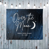 Over The Moon Bruidsdouche Achtergrond Personalise Wandkleed