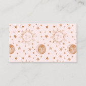 Over the Moon Celestial Baby shower Luier Raffle Informatiekaartje (Achterkant)