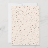 Over the Moon Clay Boho Baby shower Invitation Kaart (Achterkant)