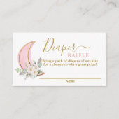 Over the moon Diaper Raffle Kaart (Voorkant)