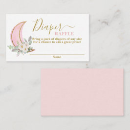 Over the moon Diaper Raffle Kaart