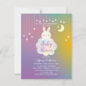 Over the Moon Een konijntje is op The Way Baby sho Kaart (Voorkant)