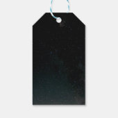 Over the Moon en Sterrennacht bruiloft Cadeaulabel (Achterkant)