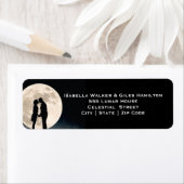 Over the Moon en Sterrennacht bruiloft Etiket (Insitu)