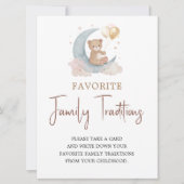 Over the Moon Favorite Family Tradition teken Kaar Kaart (Voorkant)