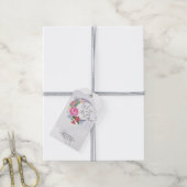 Over the moon Flowers baby shower Cadeaulabel (Met Touw)