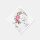 Over the moon Flowers baby shower Servet (Hoek)