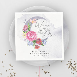 Over the moon Flowers baby shower Servet