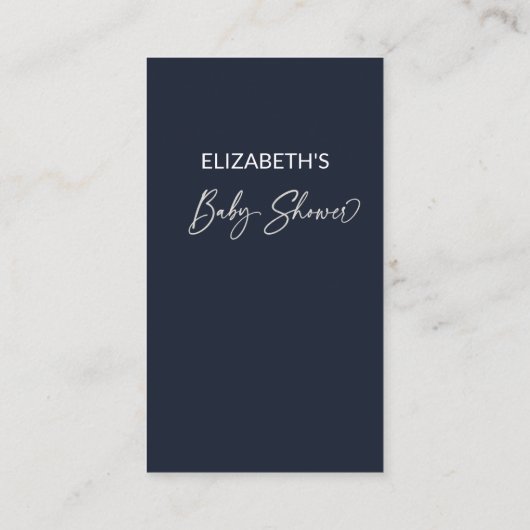 Over the moon galaxy baby shower luier loterij informatiekaartje (Achterkant)