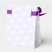 Over the Moon Genderneutraal Baby shower Bedankt Bedankdoosjes (Achterkant)