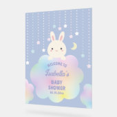 Over the Moon Genderneutraal Baby shower Welkom Acryl Bord (Hoek)