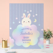 Over the Moon Genderneutraal Baby shower Welkom Acryl Bord (Huwelijk)