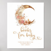 Over the moon gold Boeken voor baby Poster (Voorkant)