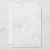 Over the Moon Gold White Sky Coed Baby shower Kaart (Achterkant)