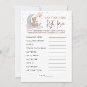 Over the Moon Guess Right Prijs Spel Kaart (Voorkant)