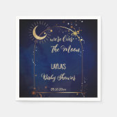 Over the Moon hemelse Baby shower gedrukt Servet (Voorkant)