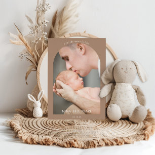Over the Moon in Love Foto Baby Aankondigingskaart Kaart