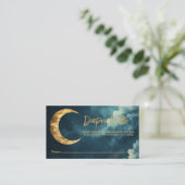 Over the Moon Luier Raffle Ticket, Celestial Goud Informatiekaartje (Staand voorkant)