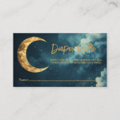 Over the Moon Luier Raffle Ticket, Celestial Goud Informatiekaartje (Voorkant)