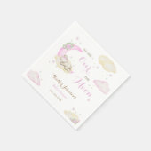 Over The Moon Meisje Beer Baby shower Servet (Hoek)