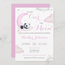 Over The Moon Meisje Panda Beer Baby shower