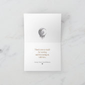 Over the Moon Neutral Baby shower bedankje Bedankkaart (Binnen)