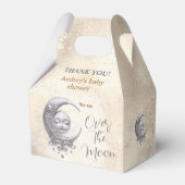 Over the Moon Neutral Baby shower Favor Box Bedankdoosjes (Voorkant Zijde)